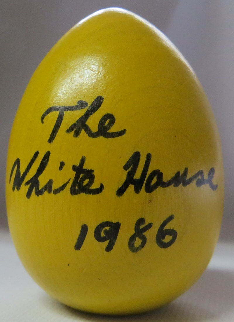 1986 Official White House Wooden Easter Egg- Assorted