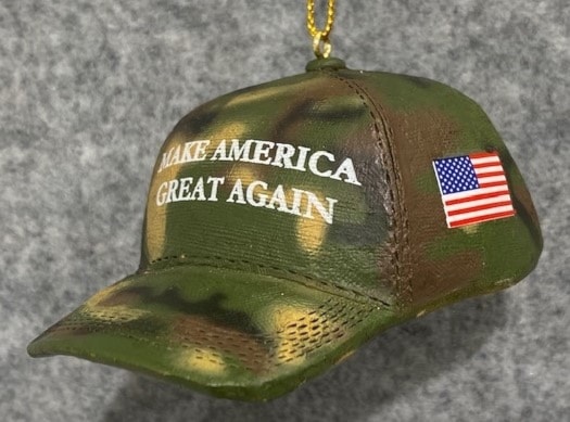 trump cap ornament