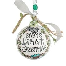 baby's first christmas ball ornament