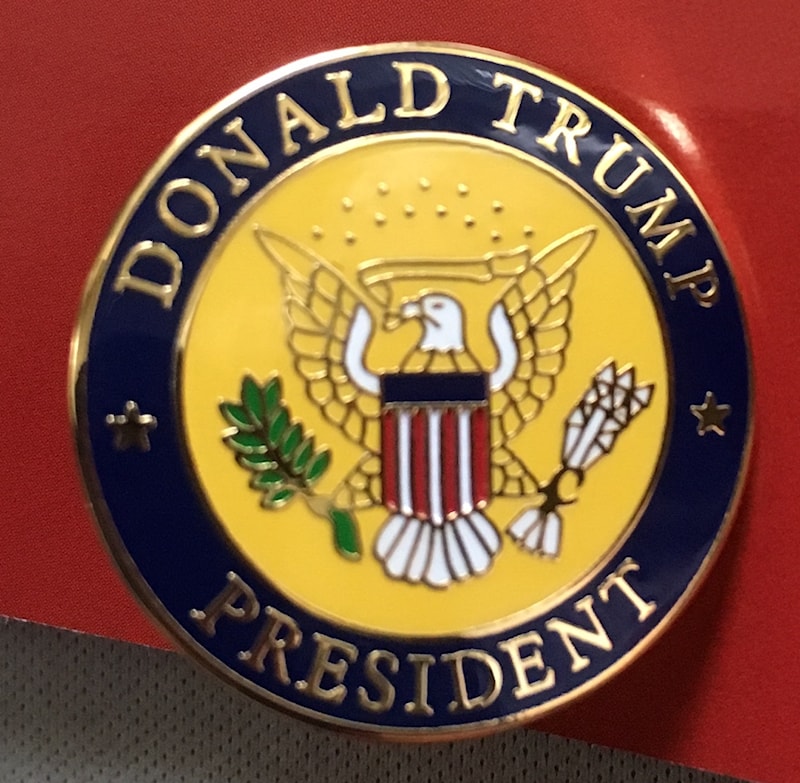 Donald Trump President Seal RWB Enamel Lapel Pin